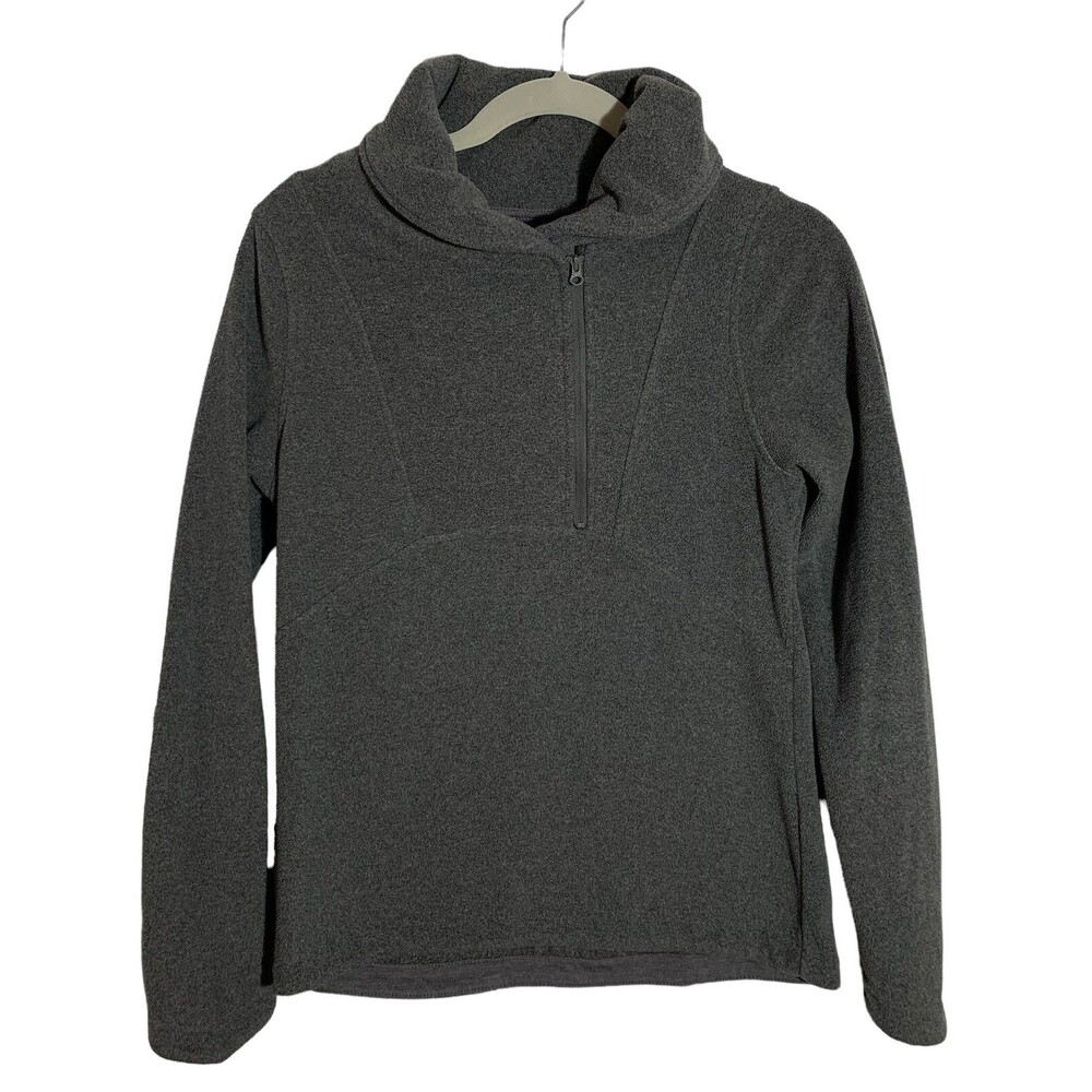 Alpine Design Women's Size XS Pullover Fleece Jacket Base Layer Gray 1/2 Zip